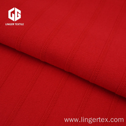 Cotton Polyester Jacquard Interlock Fabric CVC 60/40